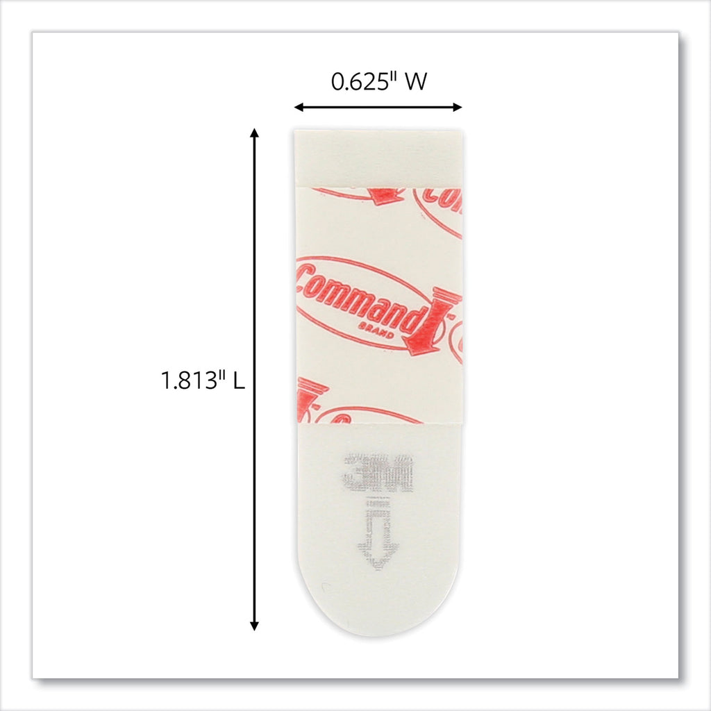 Poster Strips, Removable, Holds Up to 1 lb per Pair, Small, 0.63 x 1.75, White, 104/Pack