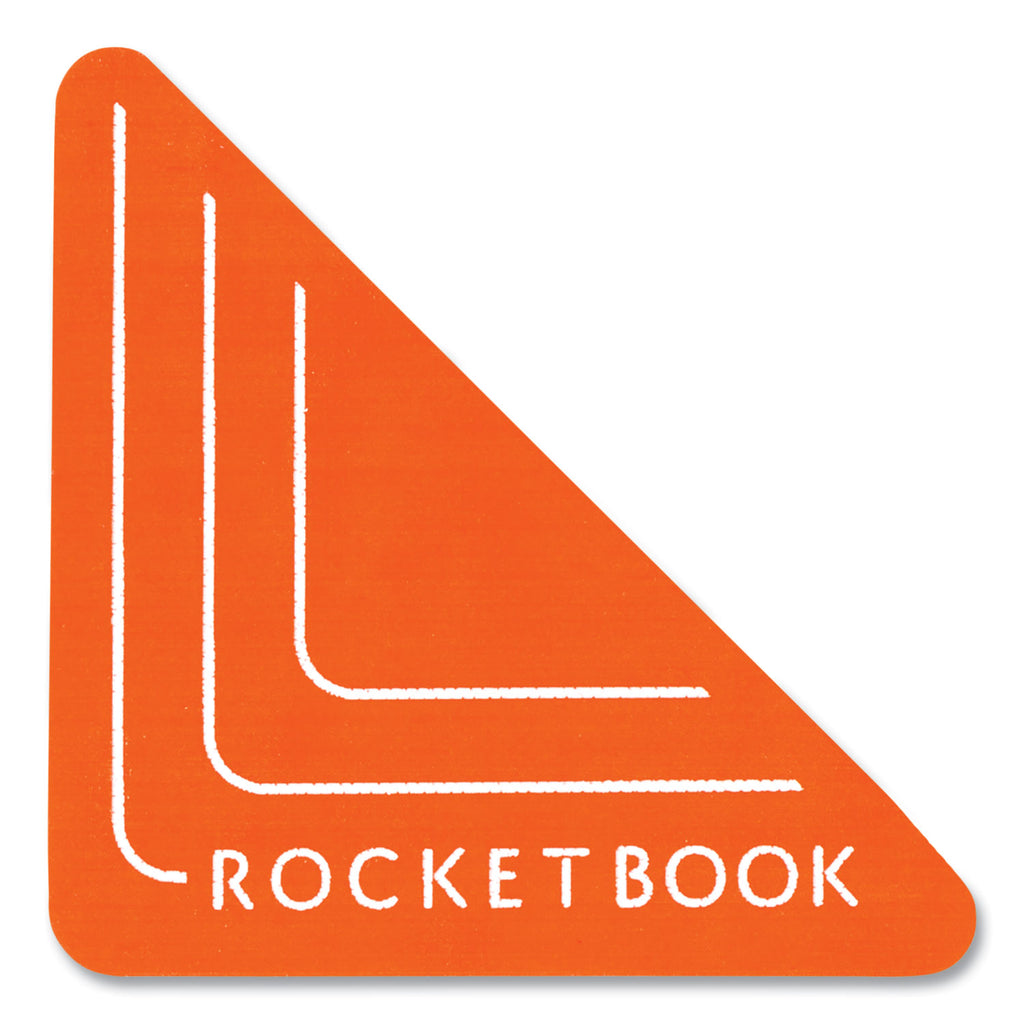 Beacons Smart Stickers for Whiteboards, Triangles, Orange, 2.5"h, 4/Pack