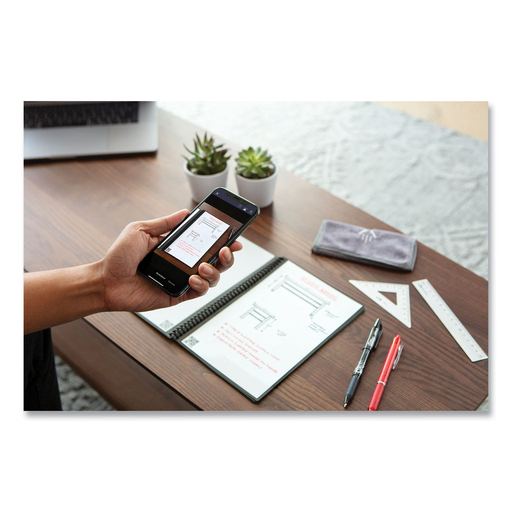 Core Smart Notebook, Dotted Rule, Black Cover, (18) 8.8 x 6 Sheets