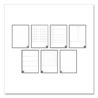 Fusion Smart Notebook, Seven Assorted Page Formats, Blue Cover, (21) 11 x 8.5 Sheets