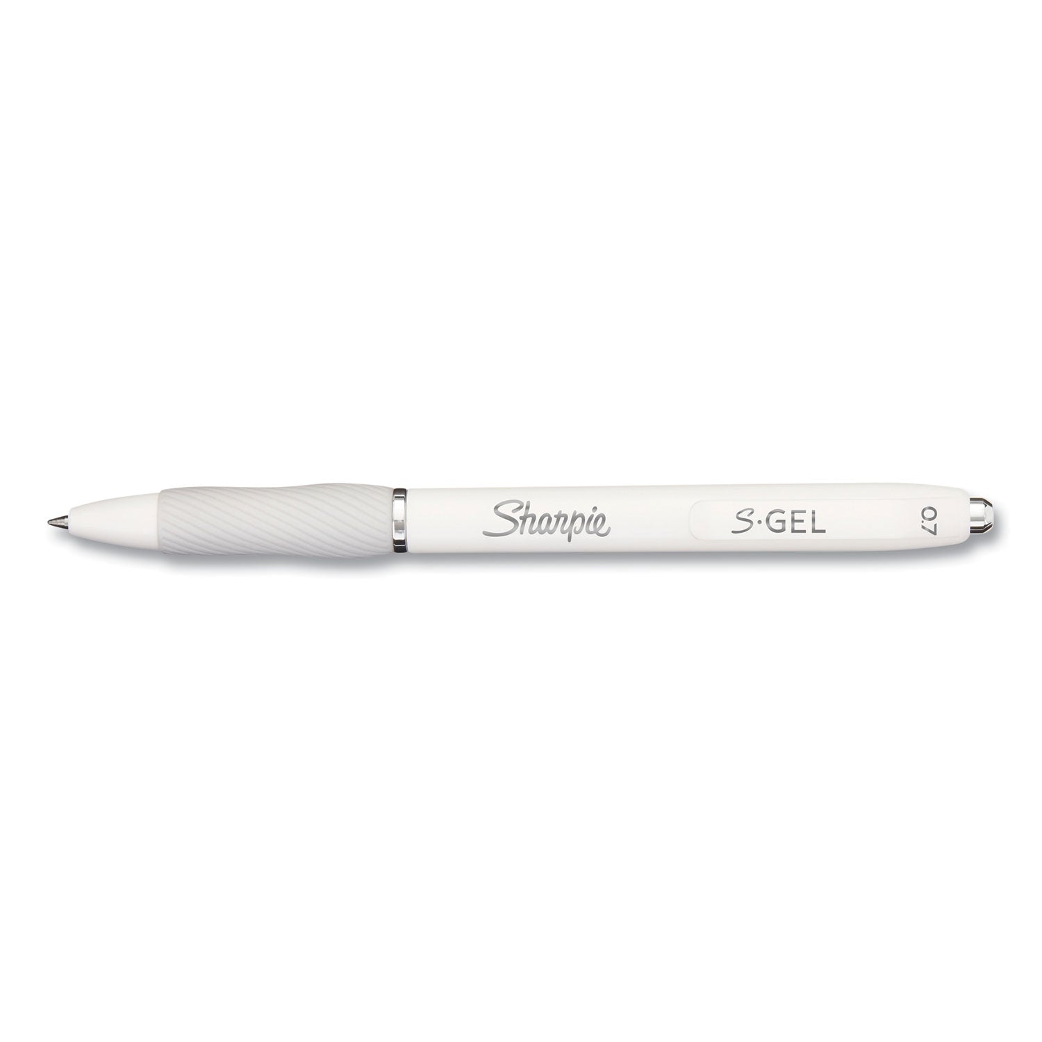 s-gel-fashion-barrel-gel-pen-retractable-medium-07-mm-black-ink-pearl-white-barrel-4-pack_san2126207 - 3