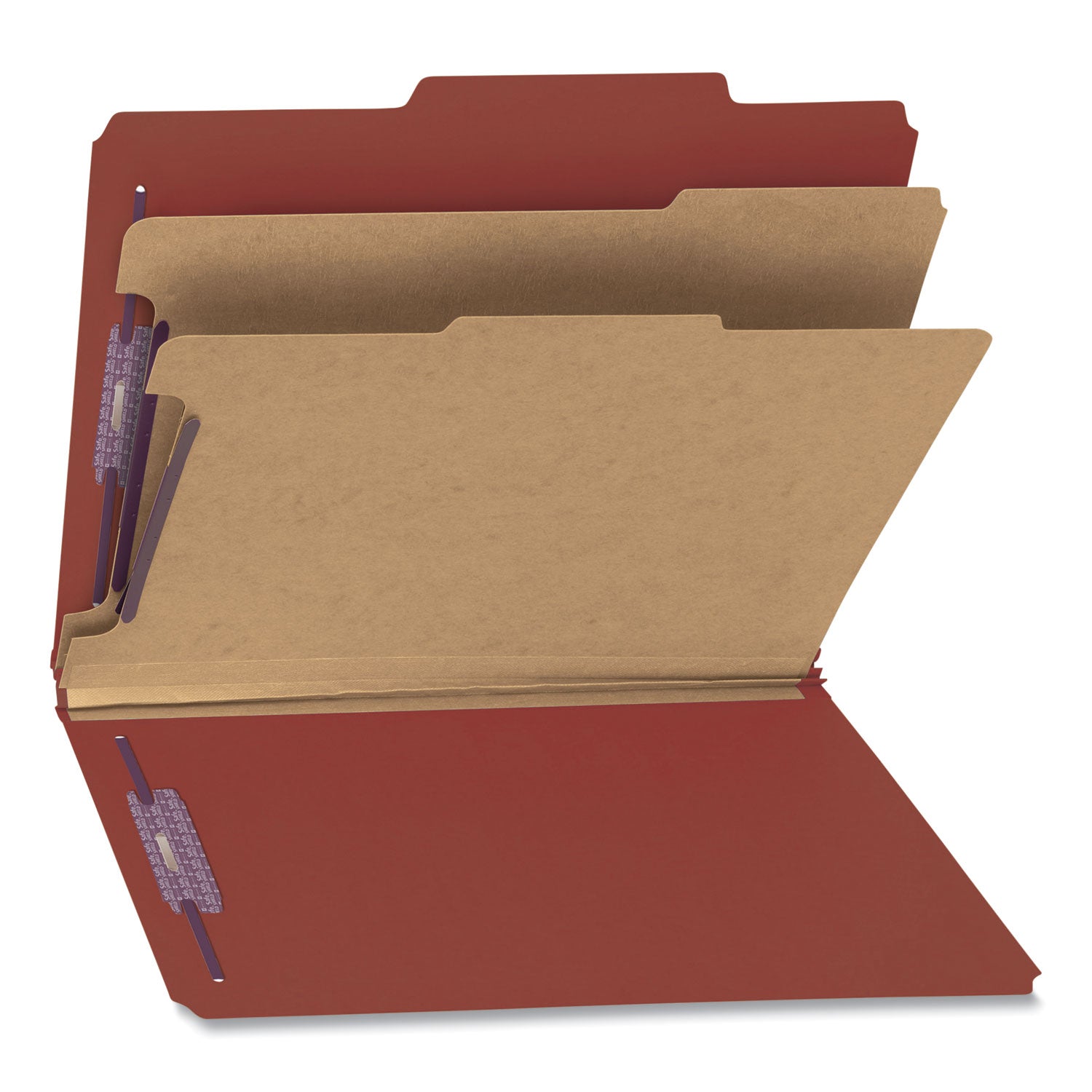 pressboard-classification-folders-six-safeshield-fasteners-2-expansion-2-dividers-letter-size-red-10-box_smd14073 - 3
