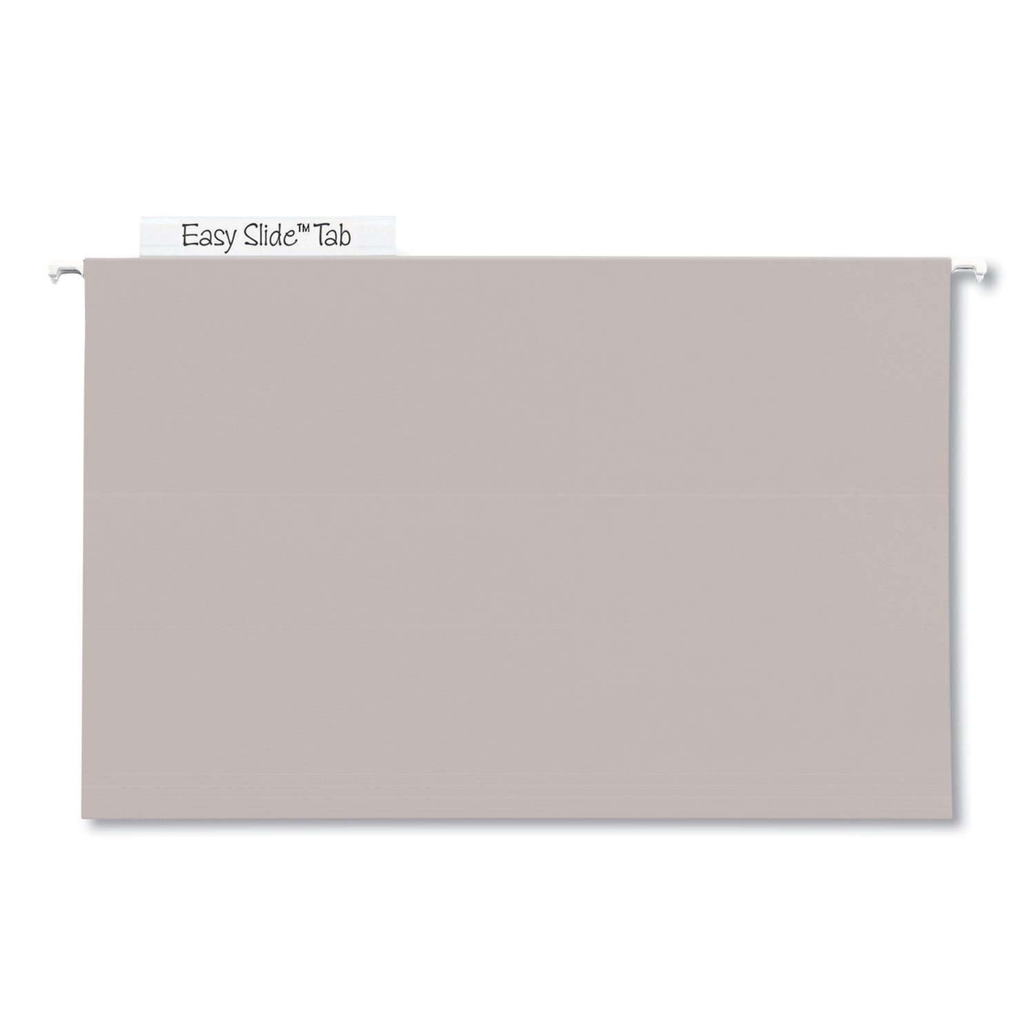 tuff-extra-capacity-hanging-file-folders-with-easy-slide-tabs-4-capacity-legal-1-3-cut-tabs-steel-gray-18-box_smd64342 - 1