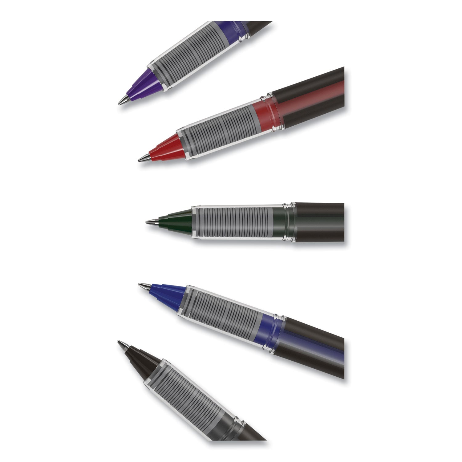 roller-ball-pen-stick-fine-05-mm-blue-ink-black-blue-clear-barrel-3-pack_tud57320 - 6