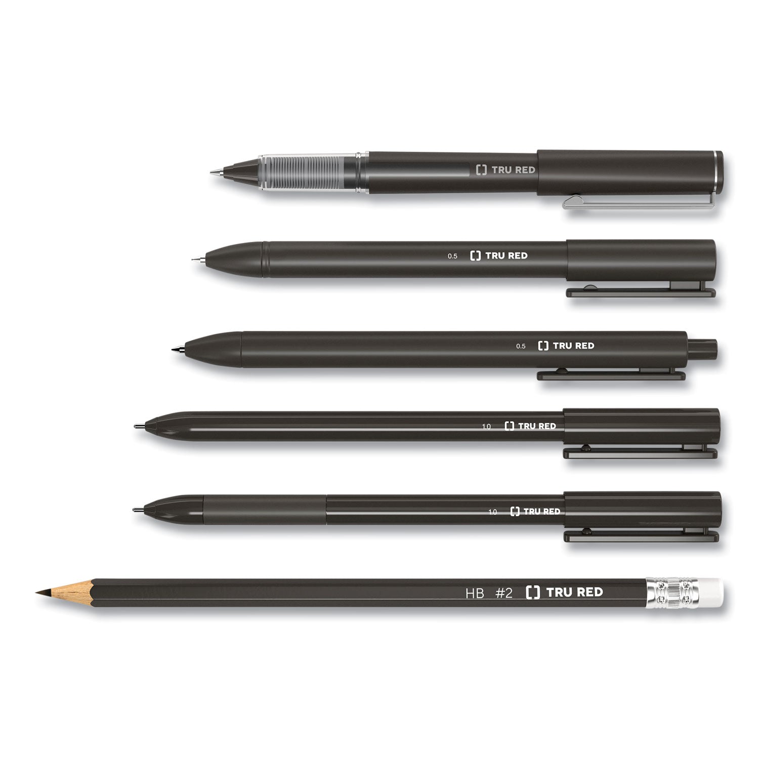 roller-ball-pen-stick-fine-05-mm-blue-ink-black-blue-clear-barrel-3-pack_tud57320 - 7