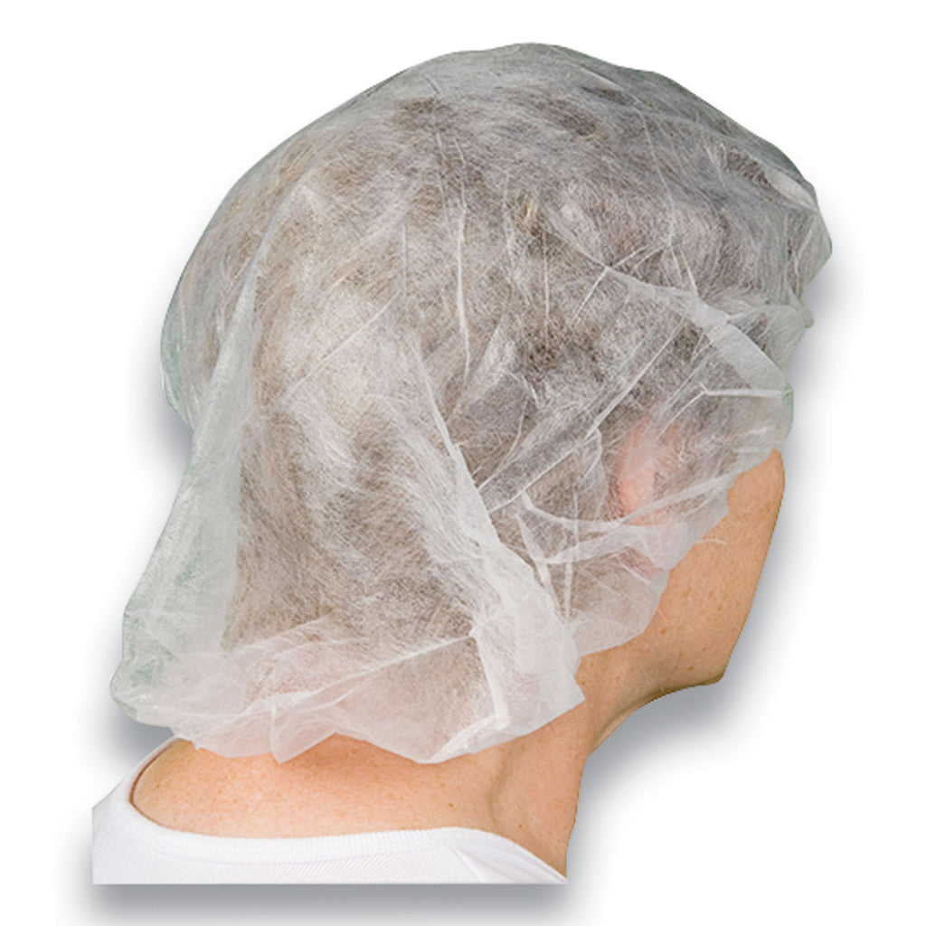 BC Series Bouffant Caps, 24", White, 1,000/Carton