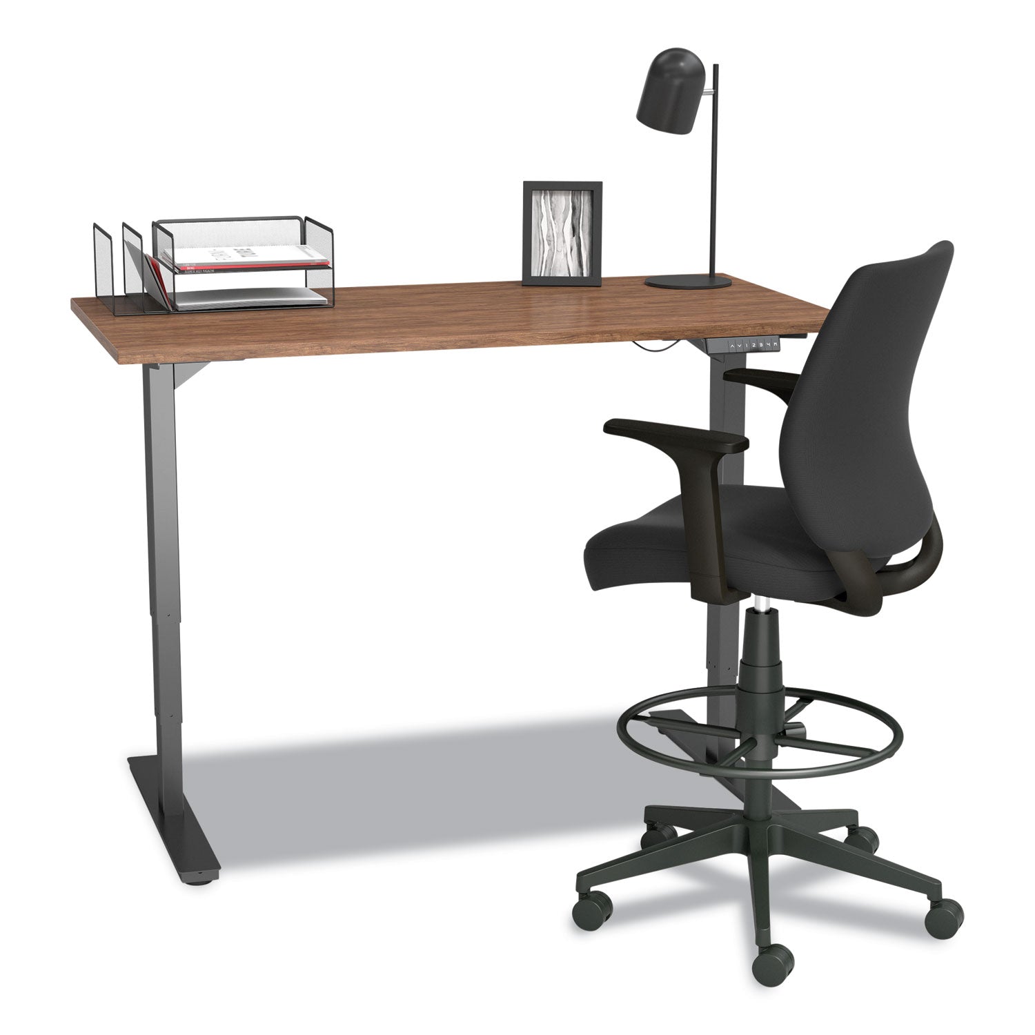 essentials-fabric-drafting-stool-with-arms-supports-up-to-275-lb-black-seat-back-black-base_uos59388 - 6