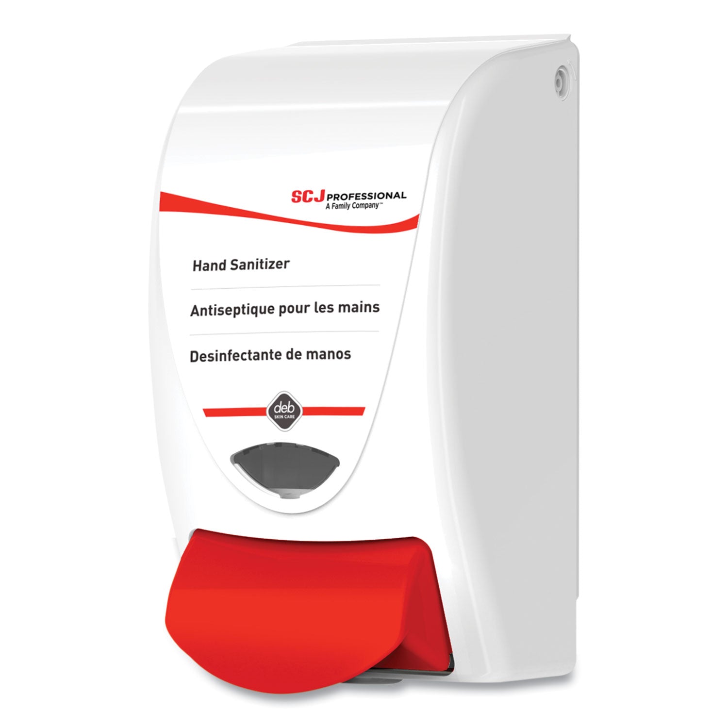 Hand Sanitizer Dispenser, 1 Liter Capacity, 4.92 x 4.6 x 9.25, White
