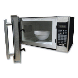 0.7 Cu.ft Capacity Microwave Oven, 700 Watts, Stainless Steel and Black, Sold as 1 Each - 3