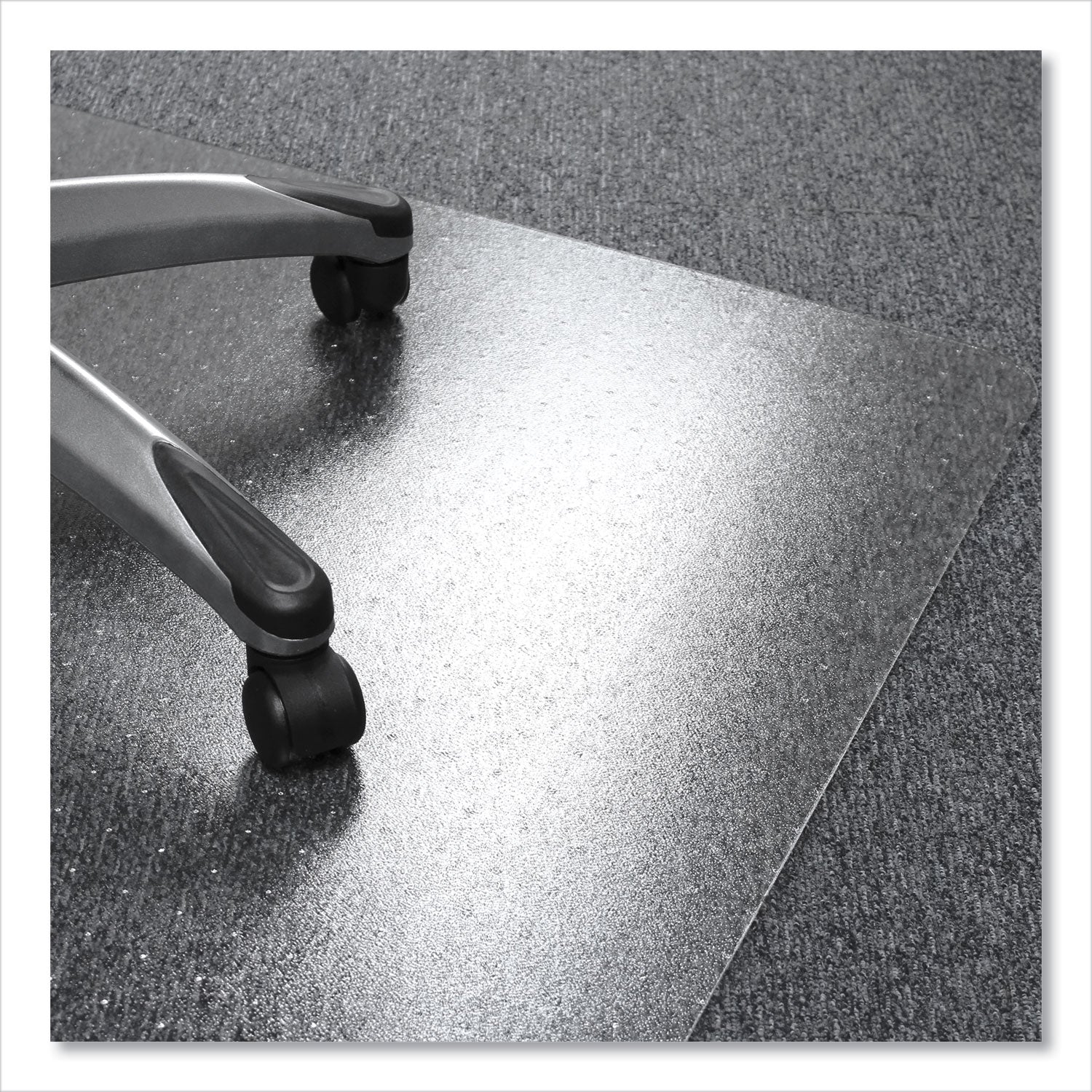 Cleartex Ultimat Polycarbonate Chair Mat for High Pile Carpets, 60 x 48, Clear