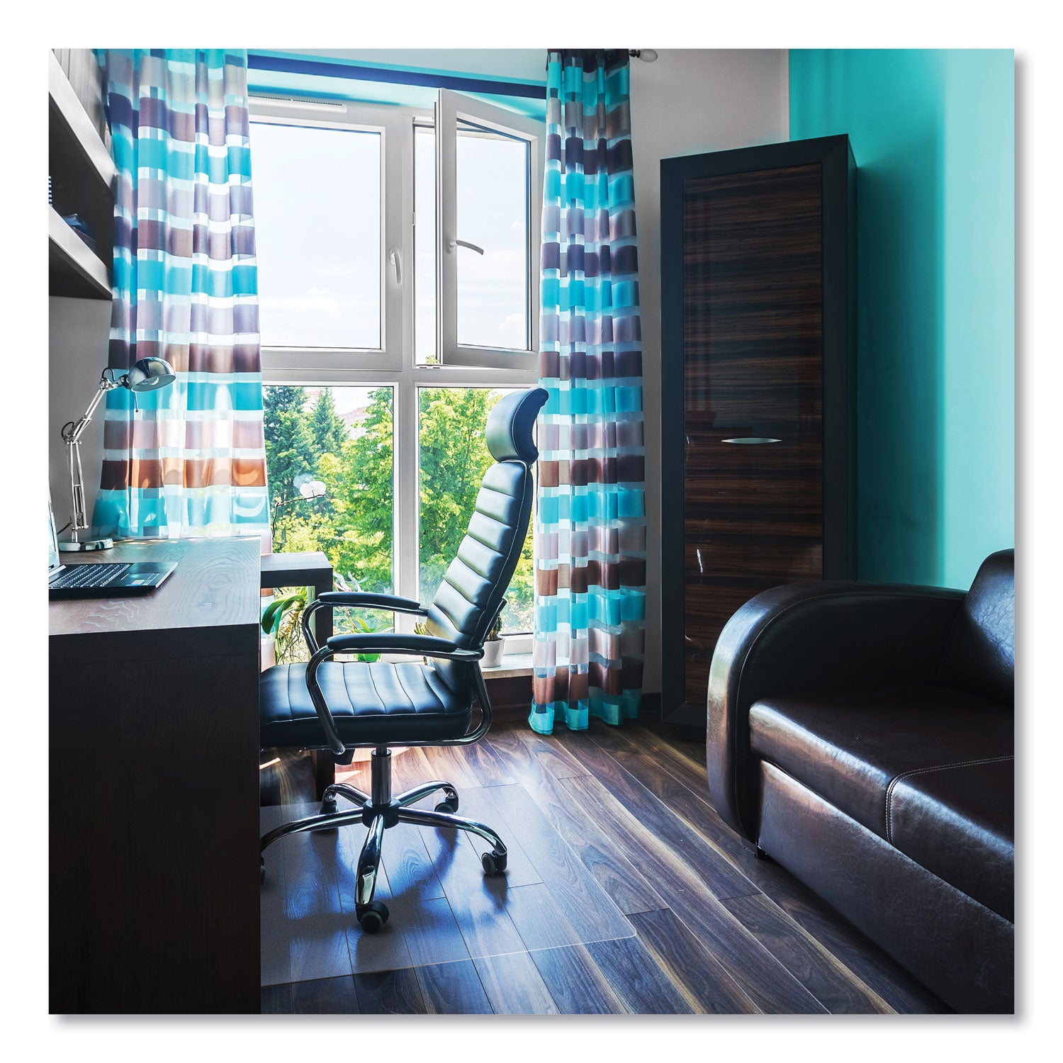 cleartex-ultimat-polycarbonate-chair-mat-for-hard-floors-48-x-53-clear_flrer1213419er - 2