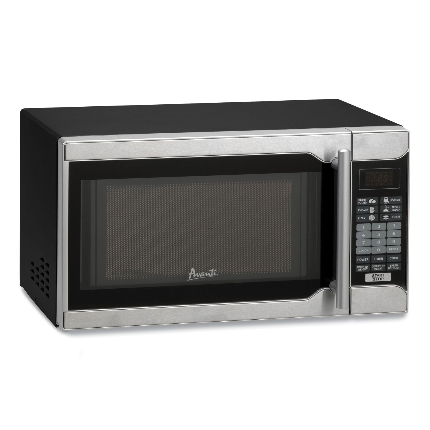 0.7 Cu.ft Capacity Microwave Oven, 700 Watts, Stainless Steel and Black, Sold as 1 Each - 2
