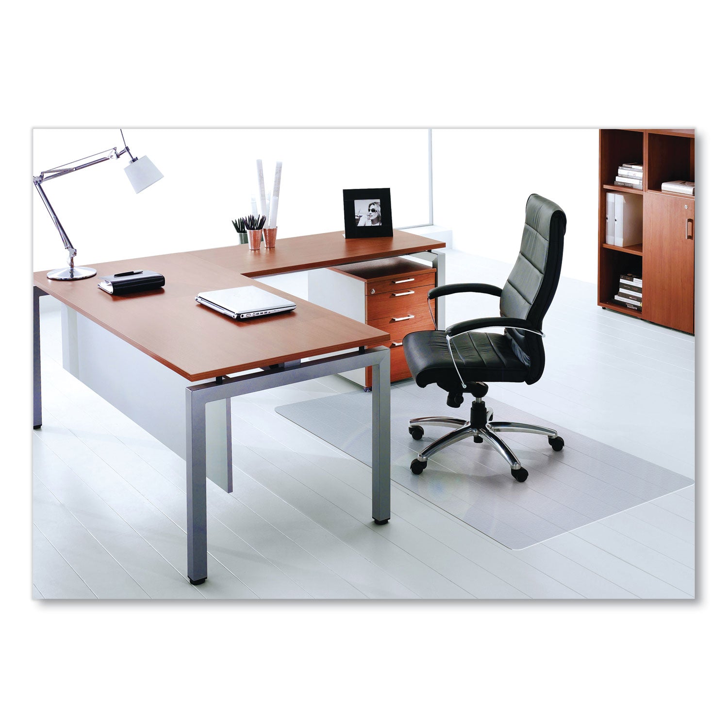 cleartex-ultimat-polycarbonate-chair-mat-for-hard-floors-48-x-53-clear_flrer1213419er - 1