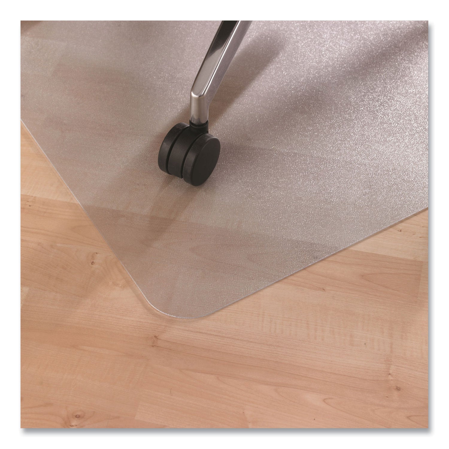 Cleartex Advantagemat Phthalate Free PVC Chair Mat for Hard Floors, 53 x 45, Clear - 