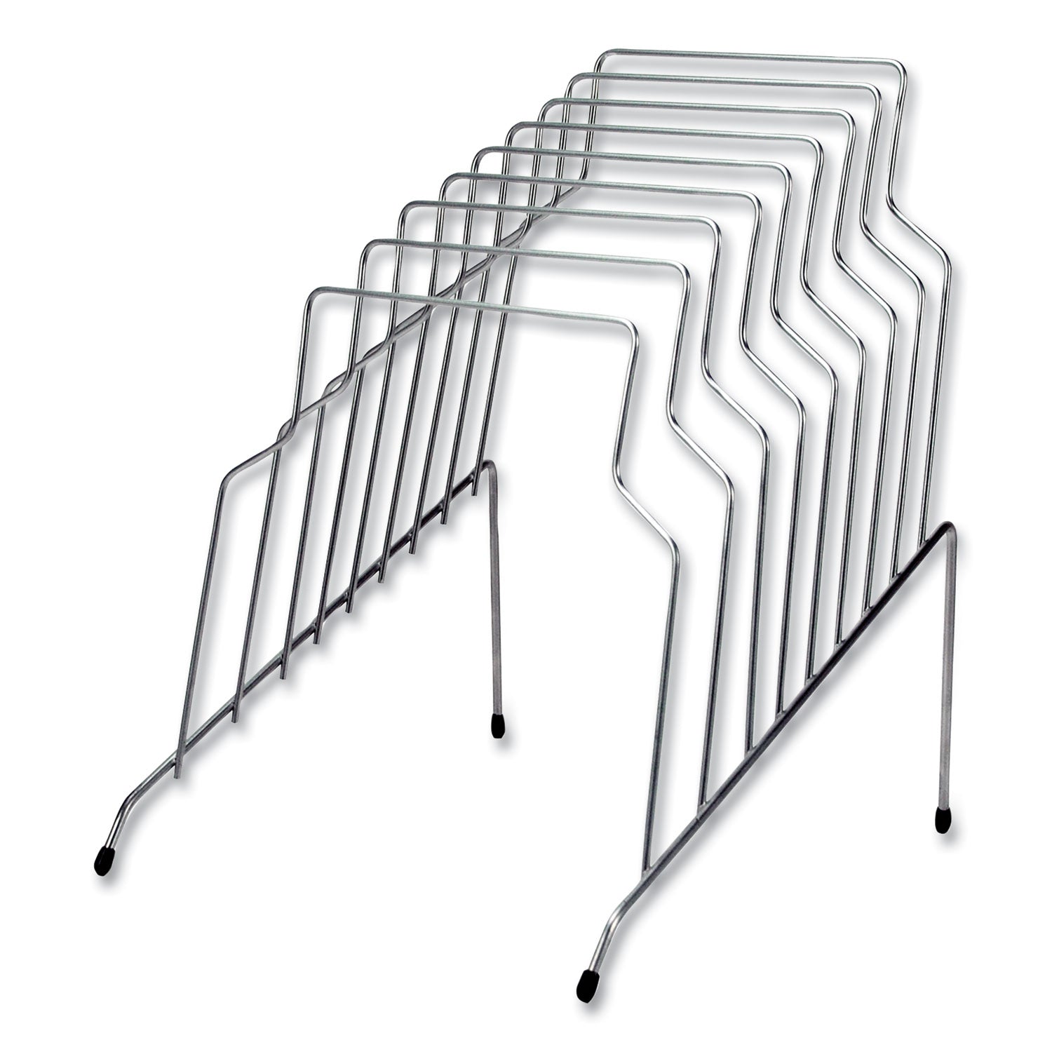 Wire Step File, 8 Sections, Letter to Legal Size Files, 10.13" x 12.13" x 11.81", Silver - 