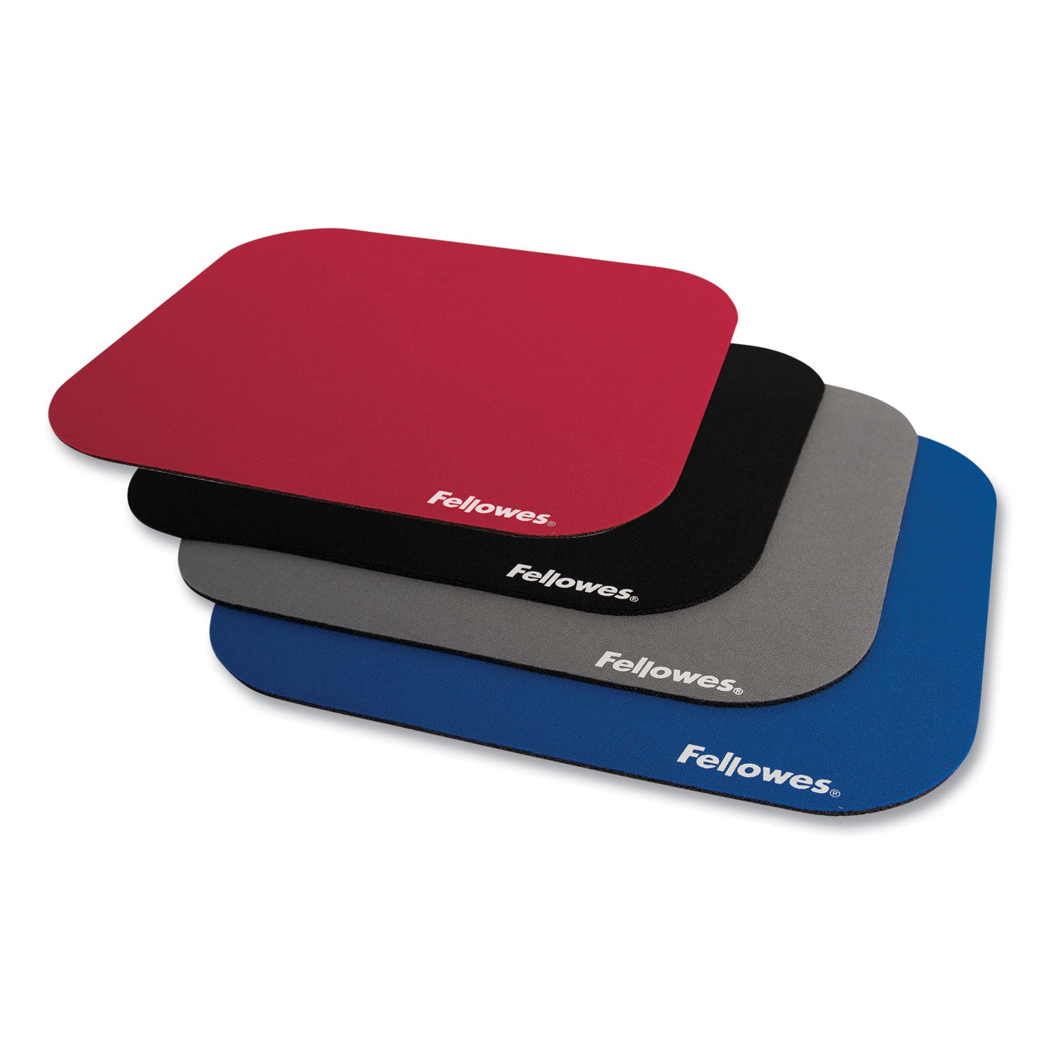 Polyester Mouse Pad, 9 x 8, Blue - 5