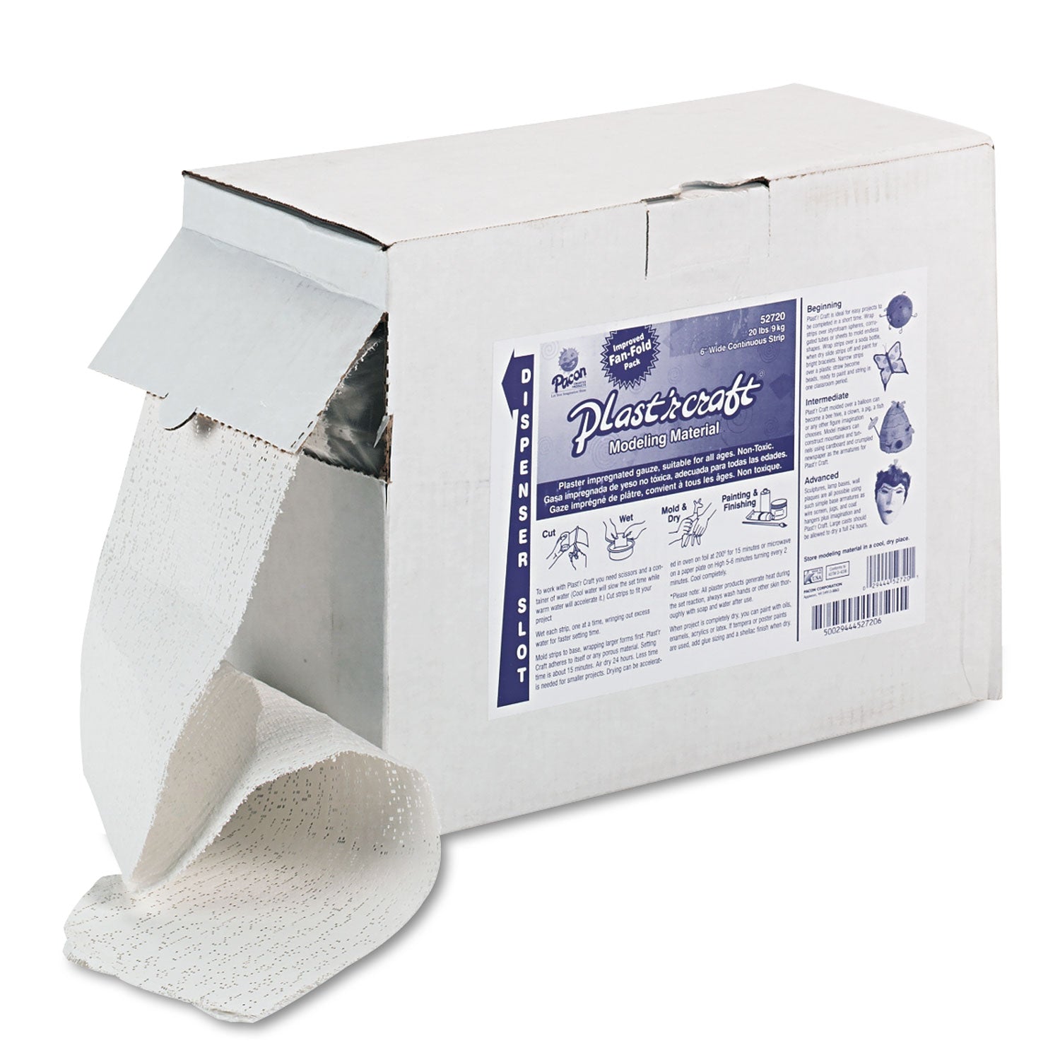 Plast'r Craft, White, 20 lbs - 