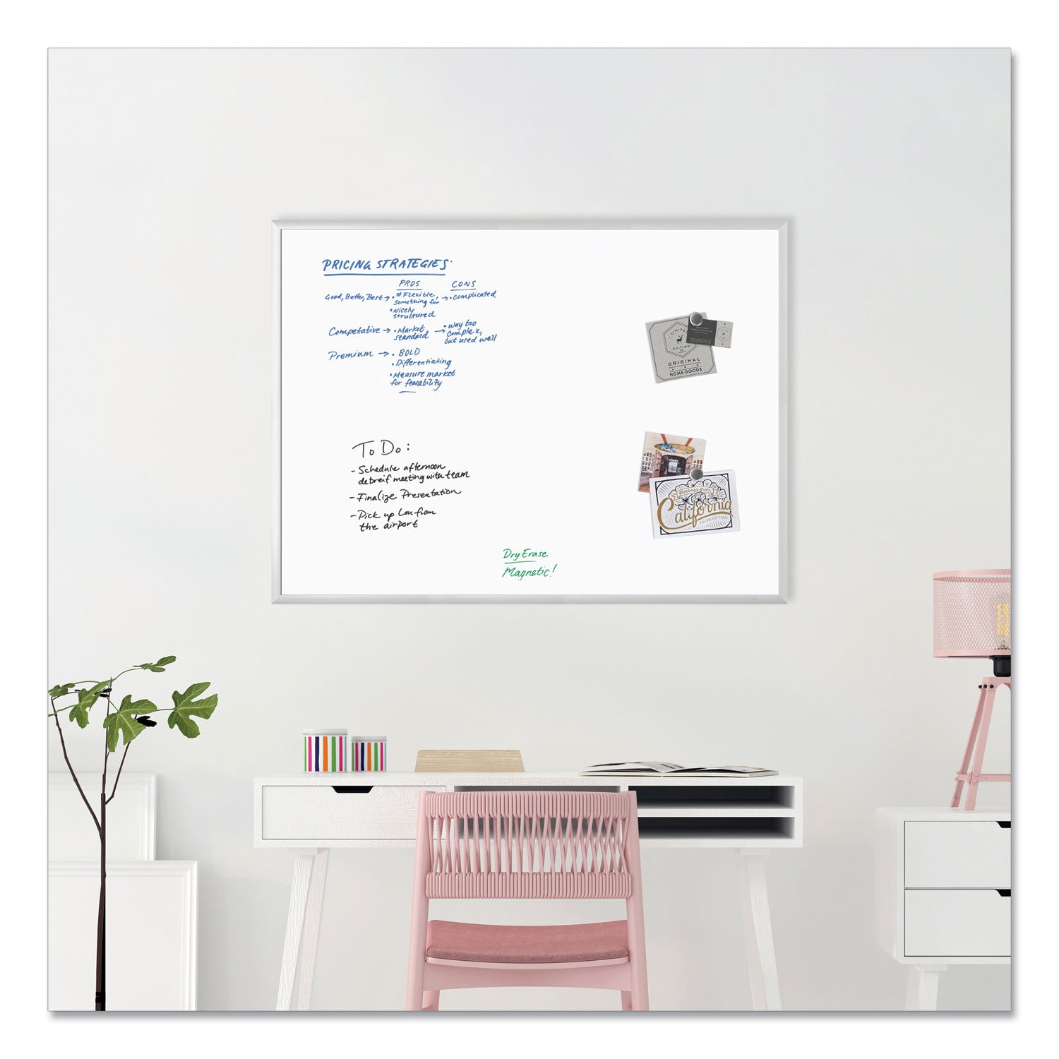 magnetic-dry-erase-board-with-aluminum-frame-47-x-35-white-surface-silver-frame_ubr072u0001 - 3