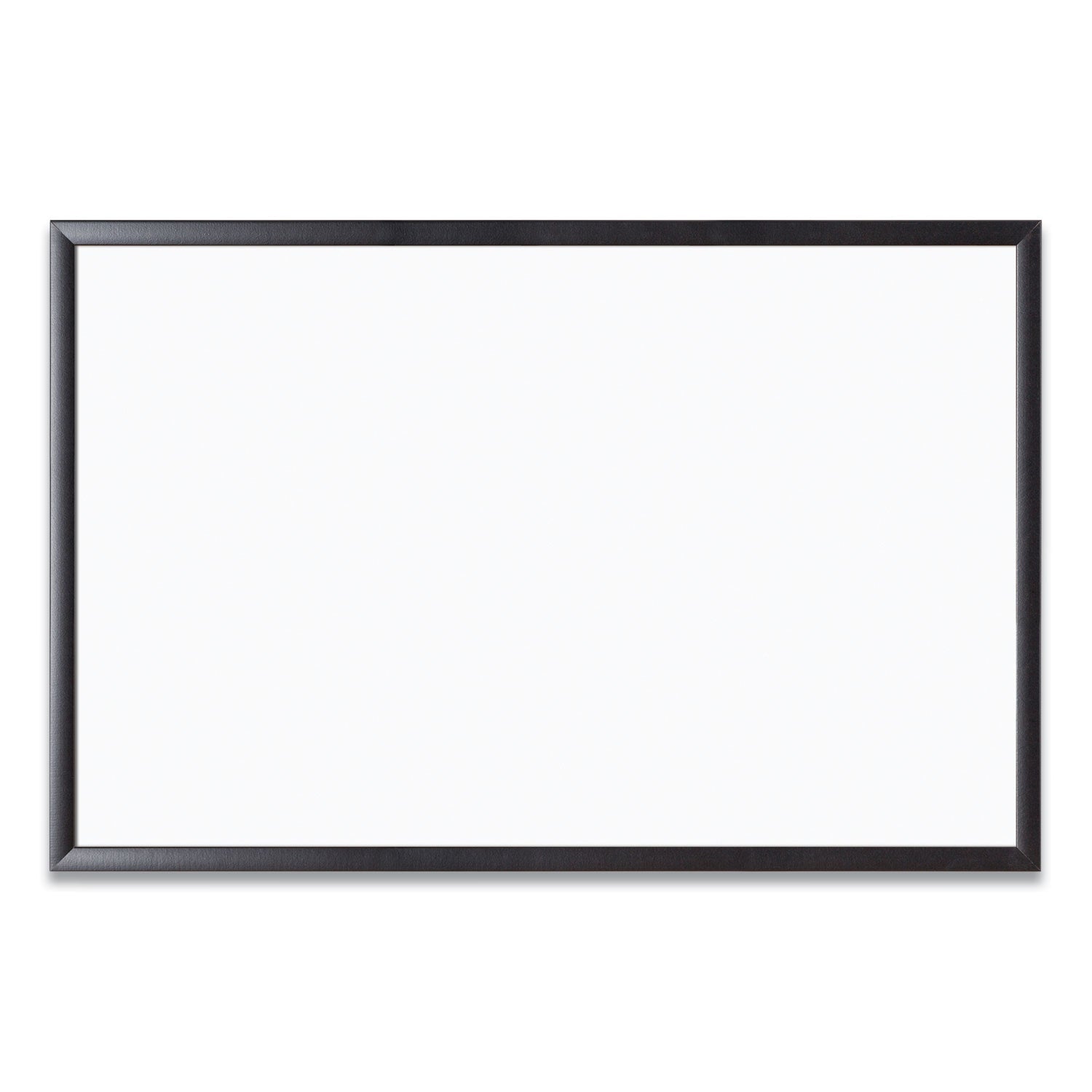 magnetic-dry-erase-board-with-wood-frame-35-x-23-white-surface-black-frame_ubr311u0001 - 1