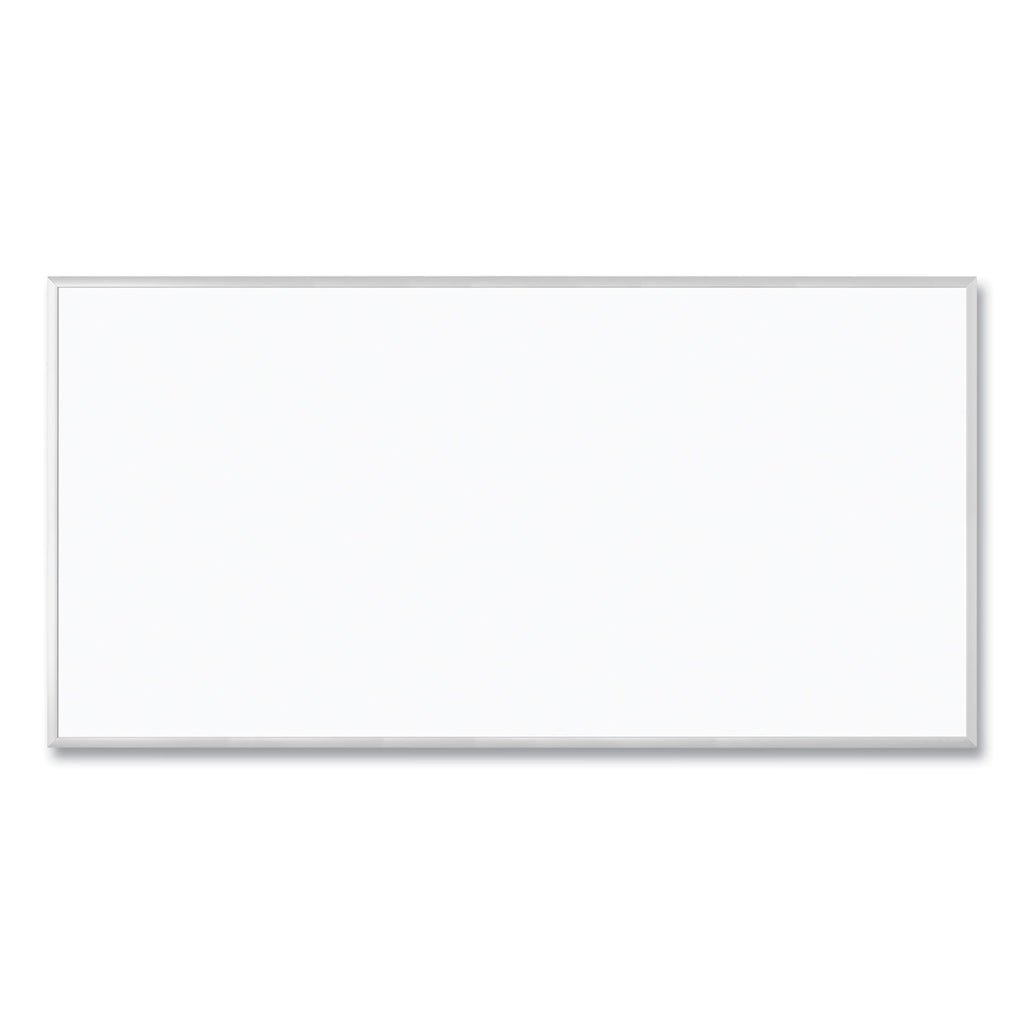 Magnetic Dry Erase Board with Aluminum Frame, 95 x 47, White Surface, Silver Frame