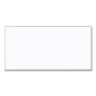 Magnetic Dry Erase Board with Aluminum Frame, 95 x 47, White Surface, Silver Frame