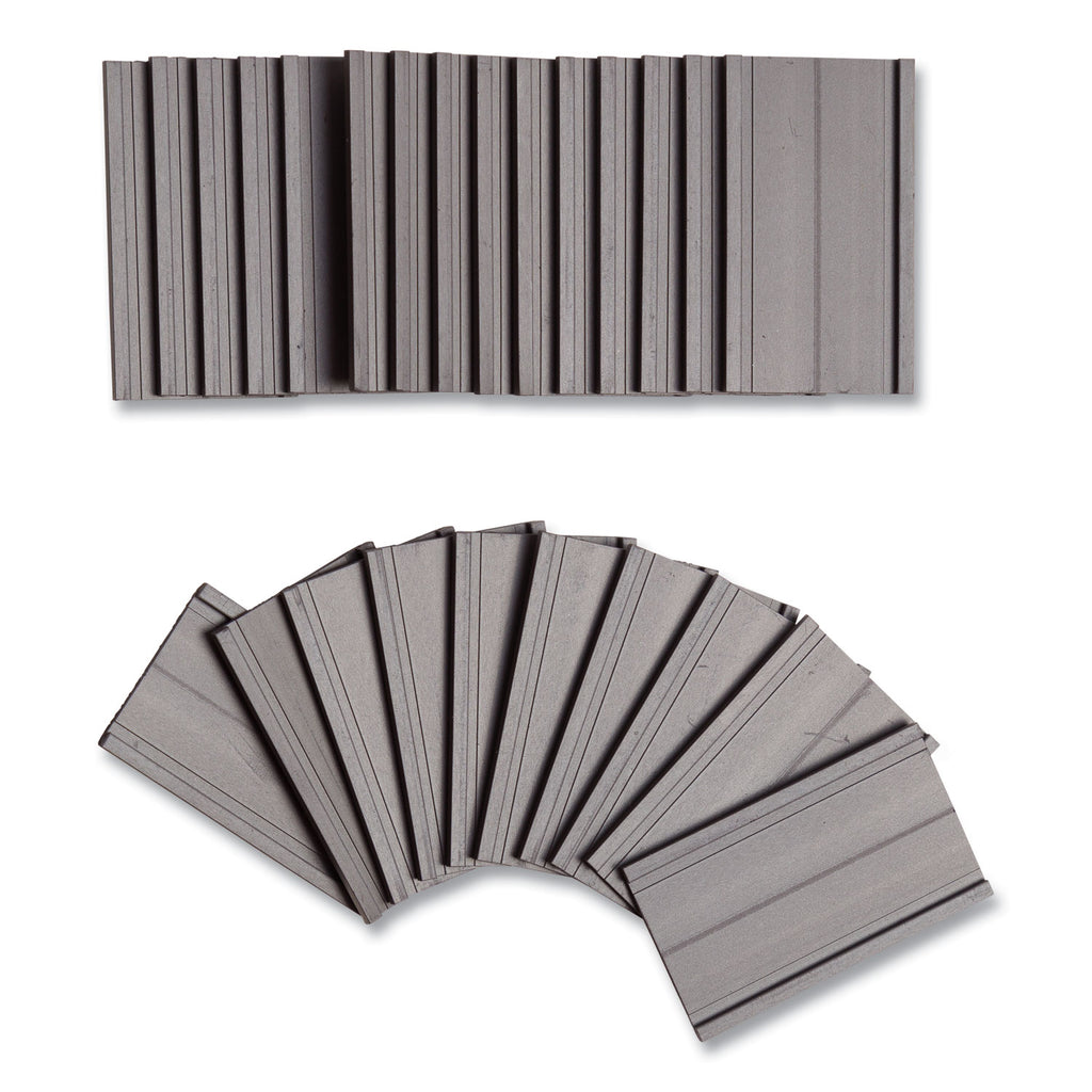 Magnetic Card Holders, 2 x 1, Black, 25/Pack