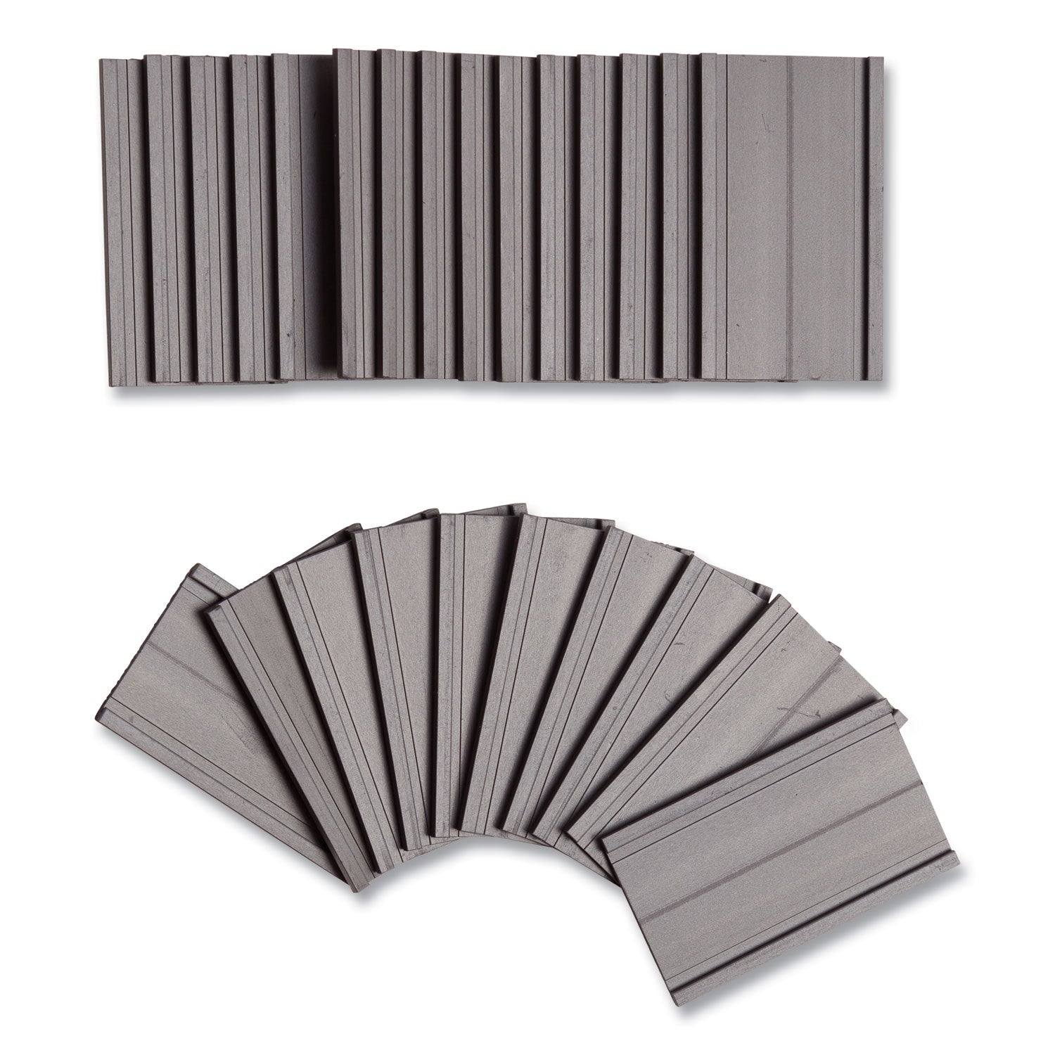 Magnetic Card Holders, 2 x 1, Black, 25/Pack