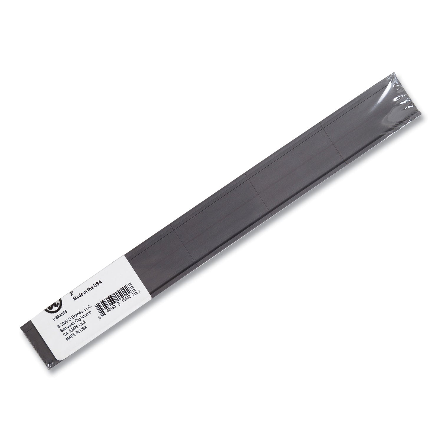 Magnetic Card Holders, 2 x 1, Black, 25/Pack