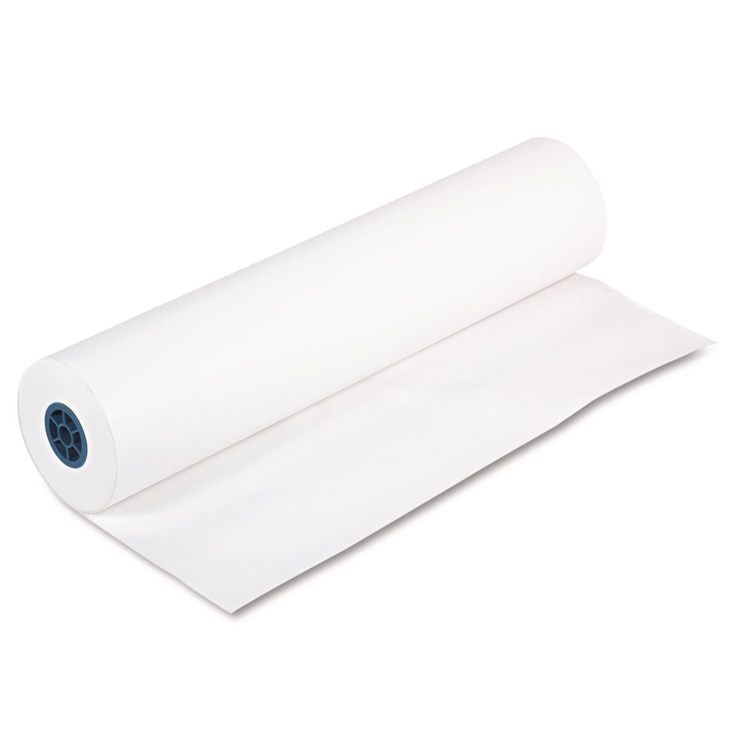 Kraft Paper Roll, 40 lb Wrapping Weight, 36" x 1,000 ft, White