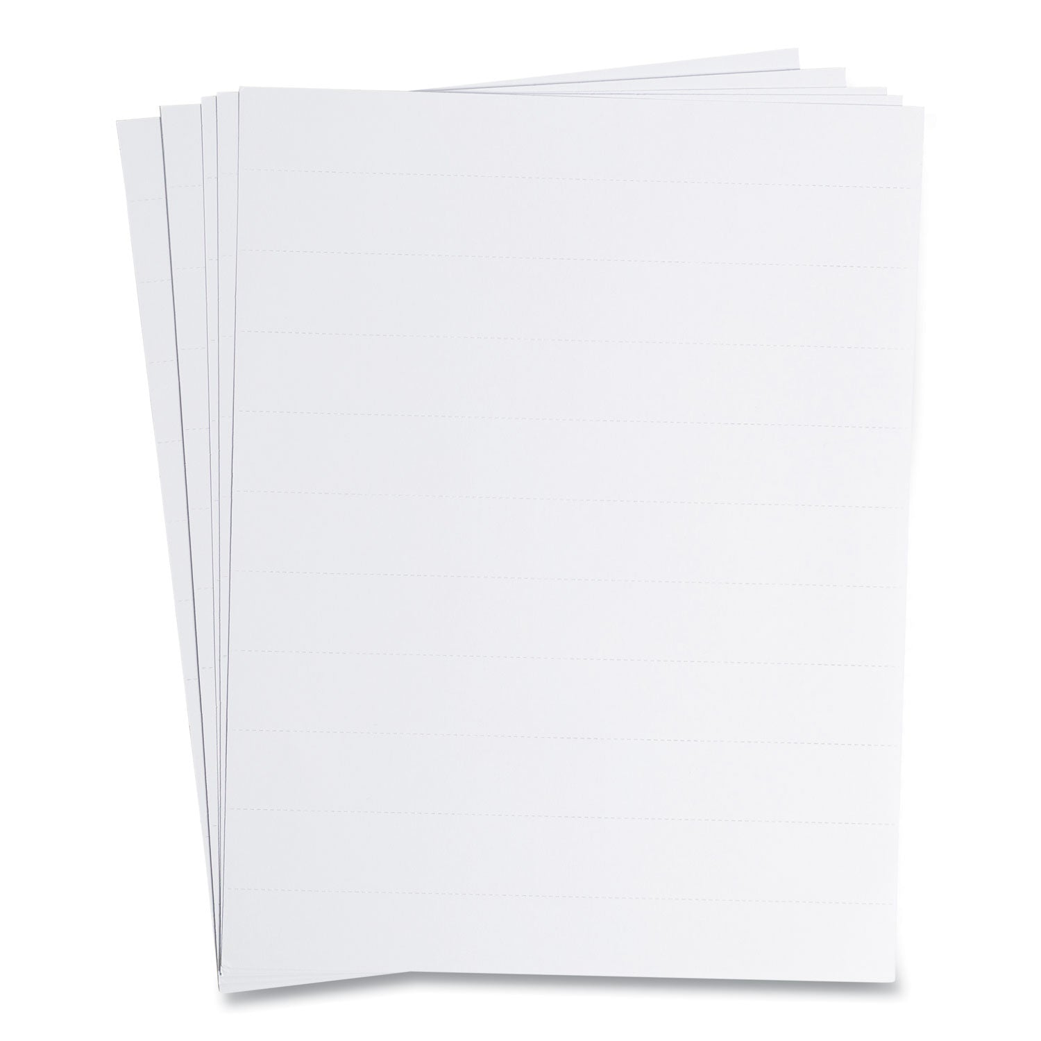 Data Card Replacement Sheet, 8.5 x 11 Sheets, Perforated at 1", White, 10/Pack