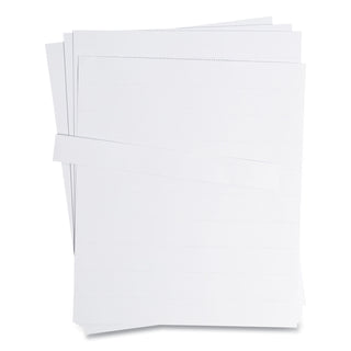Data Card Replacement Sheet, 8.5 x 11 Sheets, Perforated at 1", White, 10/Pack