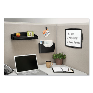 Partition Additions Dry Erase Board, 15.38 x 13.25, White Surface, Dark Graphite HPS Frame - 
