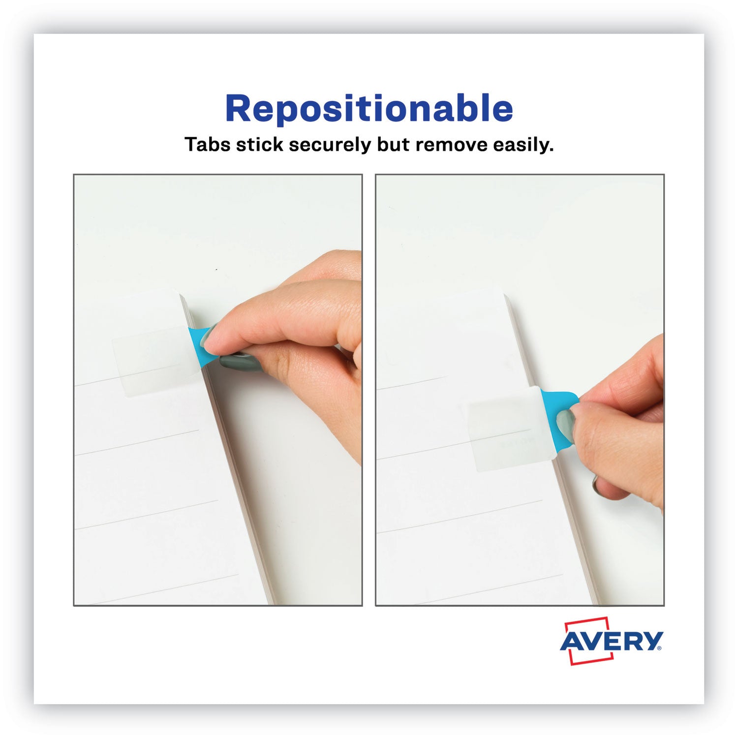 Ultra Tabs Repositionable Tabs, Mini Tabs: 1" x 1.5", 1/5-Cut, Assorted Colors, 40/Pack
