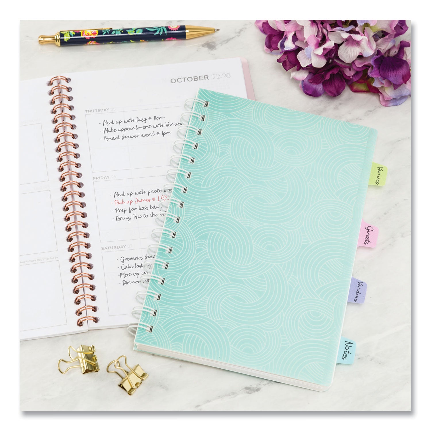 Ultra Tabs Repositionable Tabs, Mini Tabs: 1" x 1.5", 1/5-Cut, Assorted Pastel Colors, 40/Pack