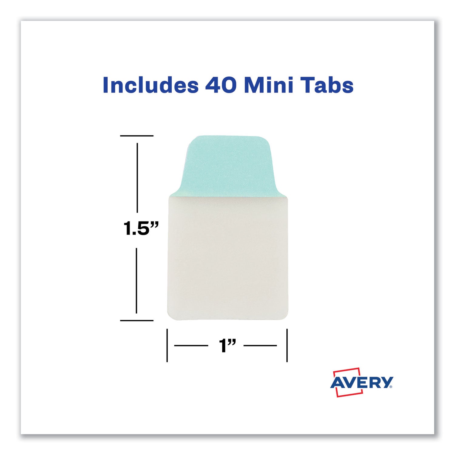 Ultra Tabs Repositionable Tabs, Mini Tabs: 1" x 1.5", 1/5-Cut, Assorted Pastel Colors, 40/Pack