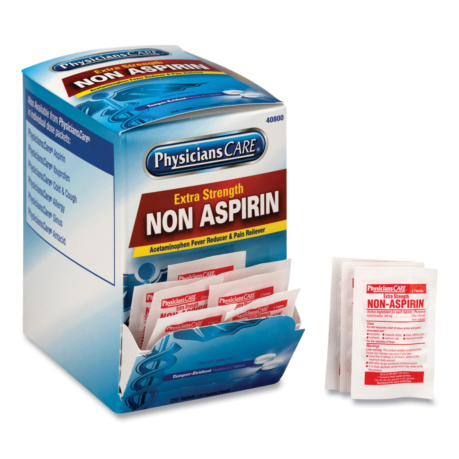 pain-relievers-medicines-xstrength-non-aspirin-acetaminophen-2-packet-125-packets-box_fao40800 - 1