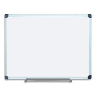 Porcelain Value Dry Erase Board, 36 x 48, White Surface, Silver Aluminum Frame - 