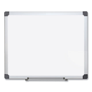 Porcelain Value Dry Erase Board, 48 x 96, White Surface, Silver Aluminum Frame - 