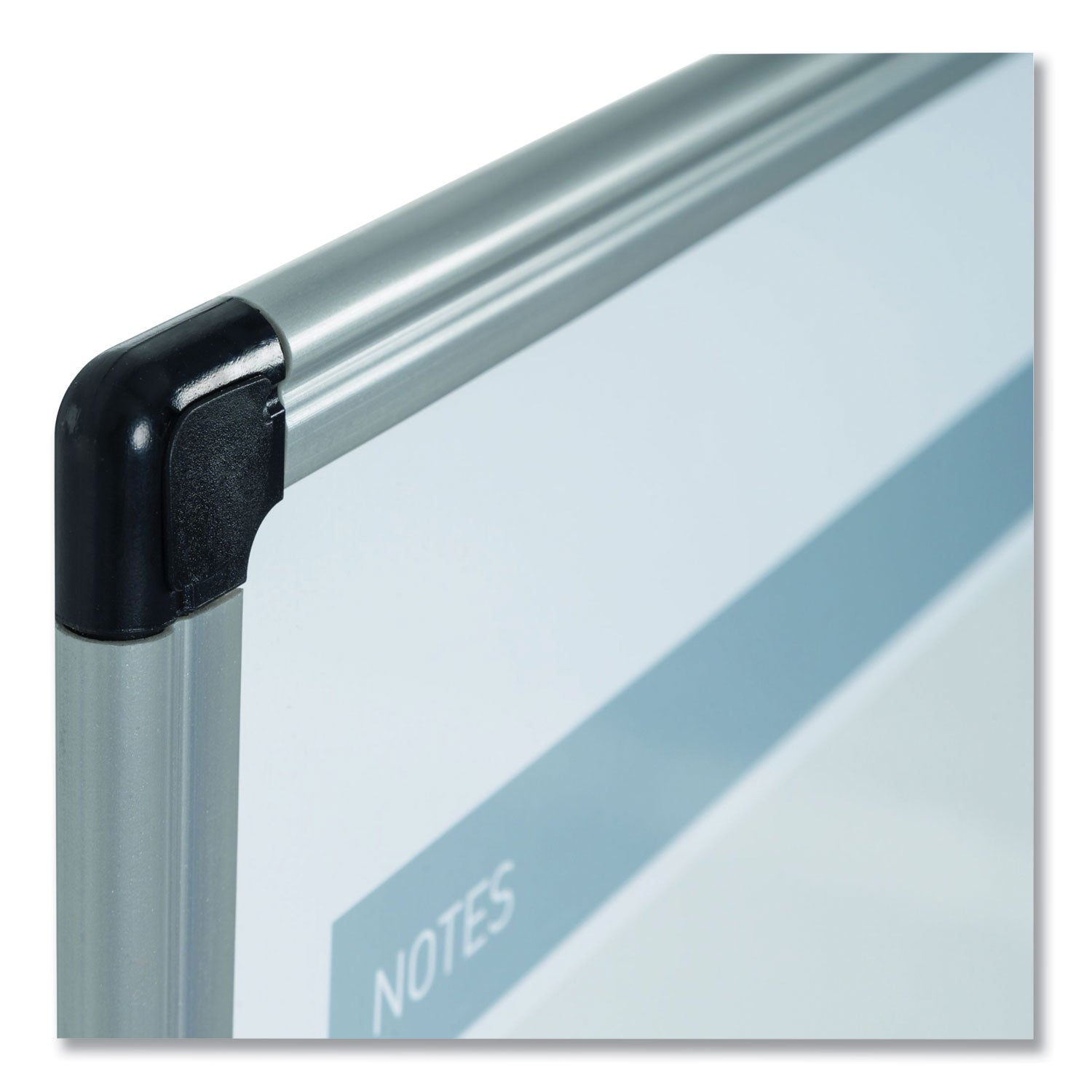 3-in-1 Planner Board, 24 x 18, Tan/White/Blue Surface, Silver Aluminum Frame - 