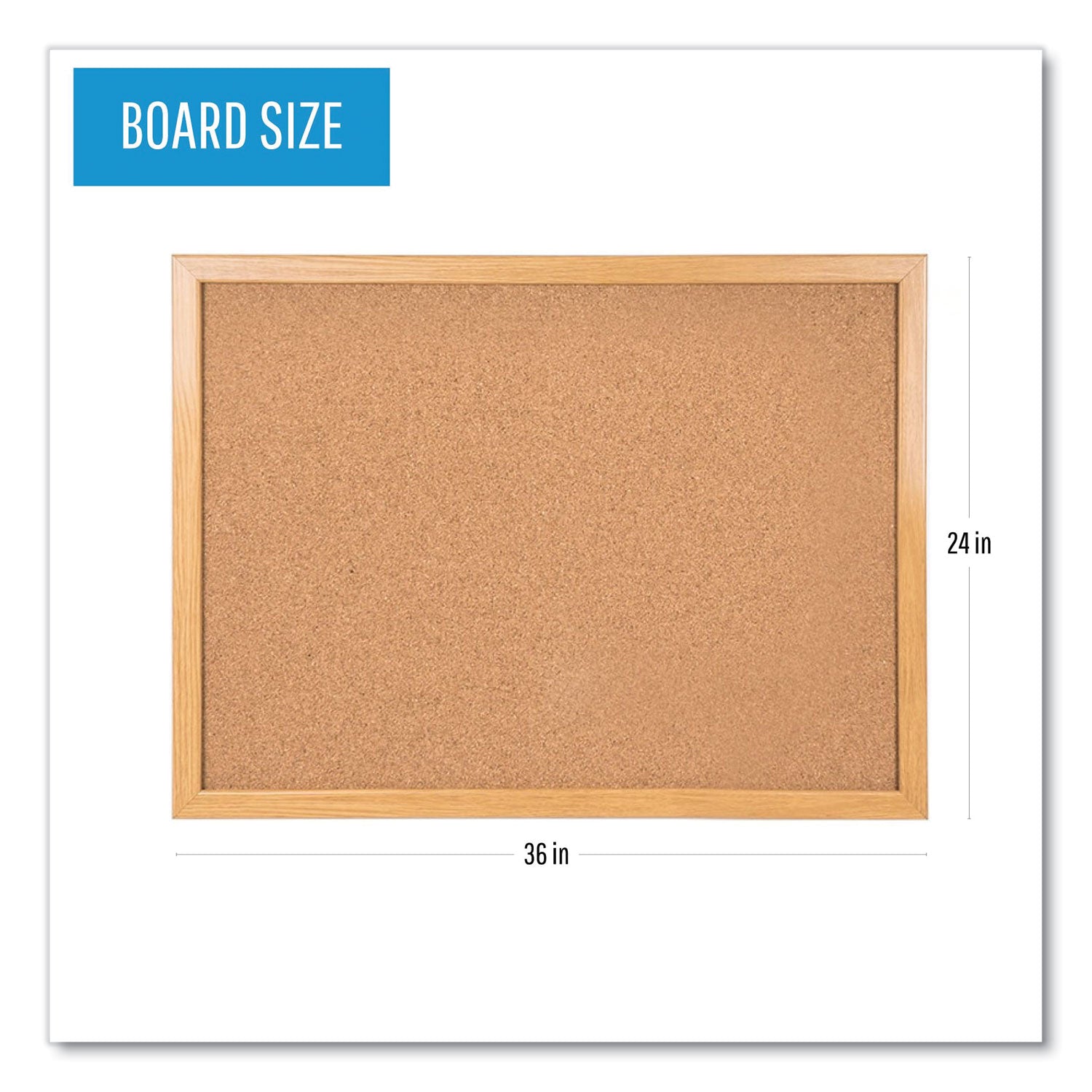 value-cork-bulletin-board-with-oak-frame-24-x-36-brown-surface-oak-frame_bvcmc070014231 - 2