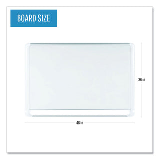 Gold Ultra Magnetic Dry Erase Boards, 48 x 36, White Surface, White Aluminum Frame - 