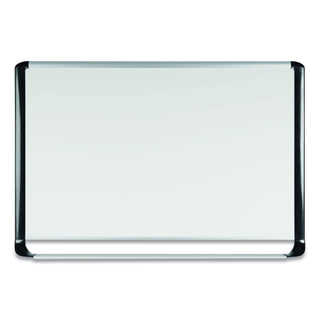 Pure Platinum Magnetic Dry Erase Board, 96 x 48, White Surface, Silver/Black Aluminum Frame - 
