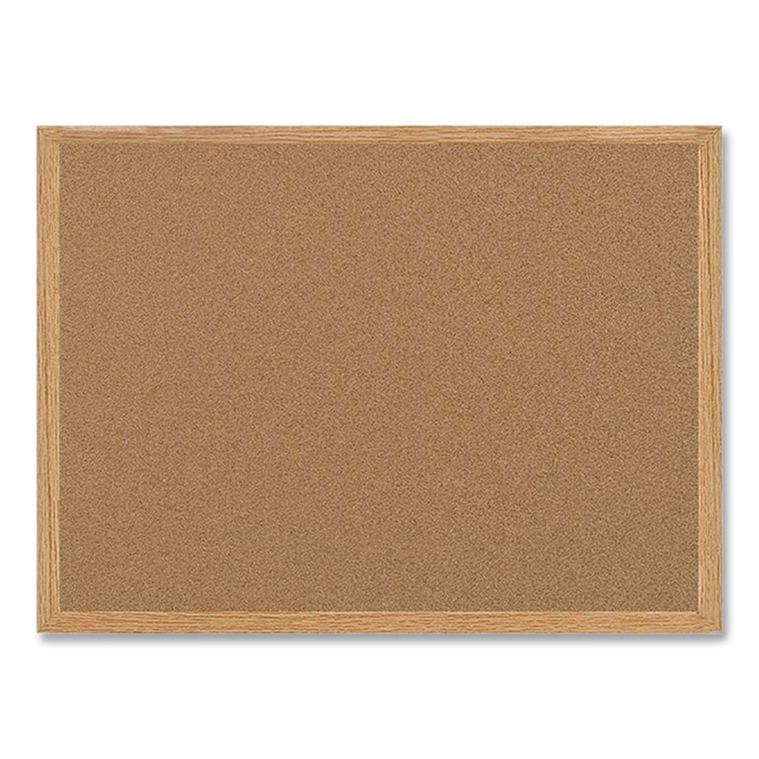 Earth Cork Board, 48 x 36, Tan Surface, Oak Wood Frame - 1