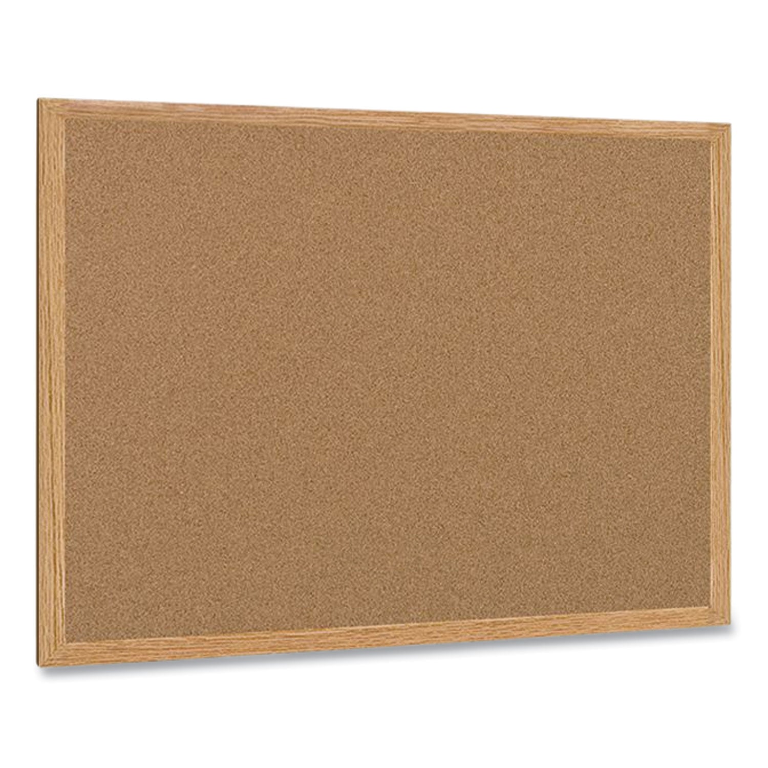 Earth Cork Board, 72 x 48, Tan Surface, Oak Wood Frame - 