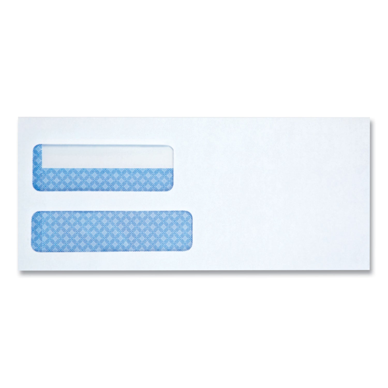 double-window-business-envelope-#10-square-flap-gummed-closure-413-x-95-white-500-box_unv36103 - 1