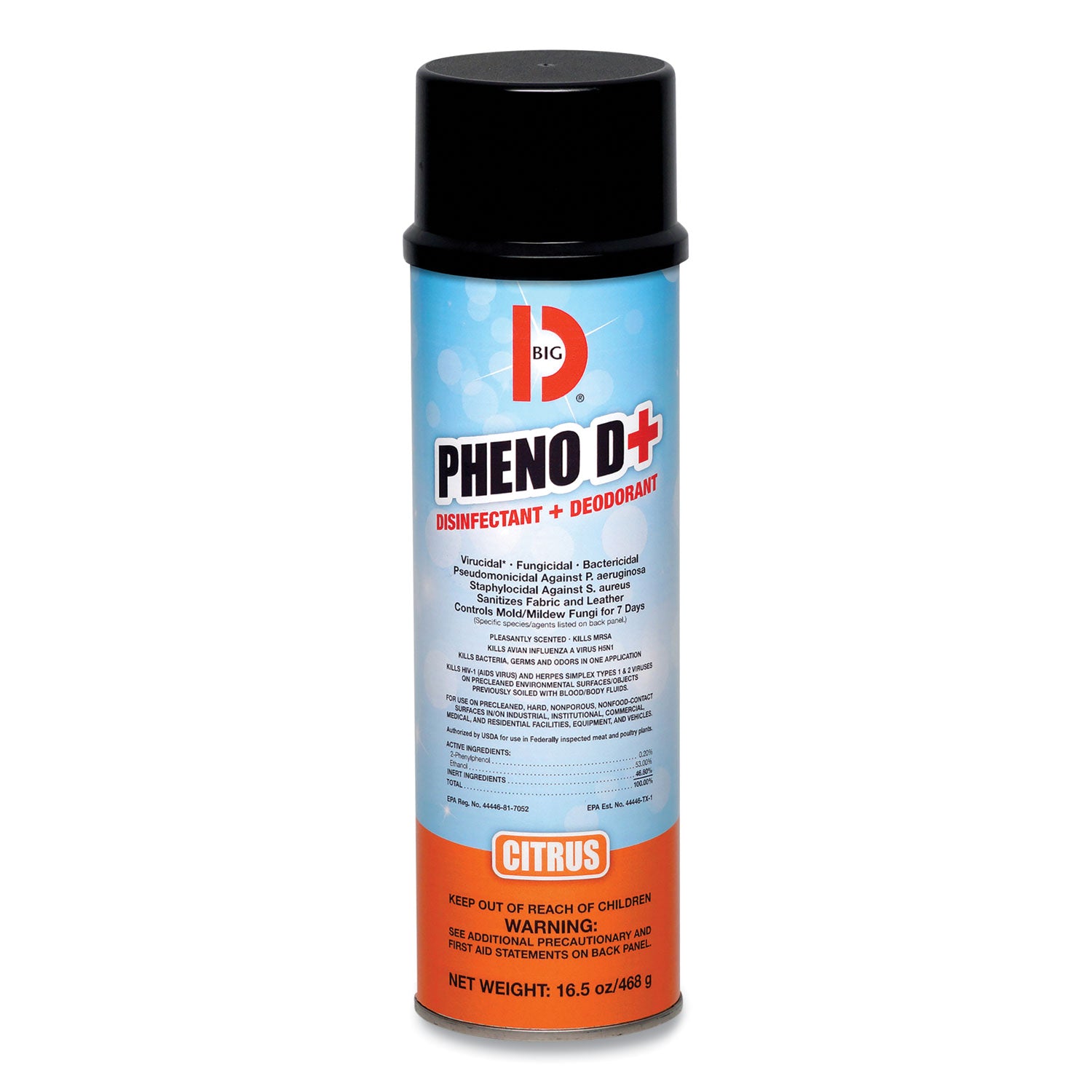pheno-d+-aerosol-disinfectant-deodorizer-citrus-scent-165-oz-aerosol-spray-can-12-carton_bgd33700 - 1