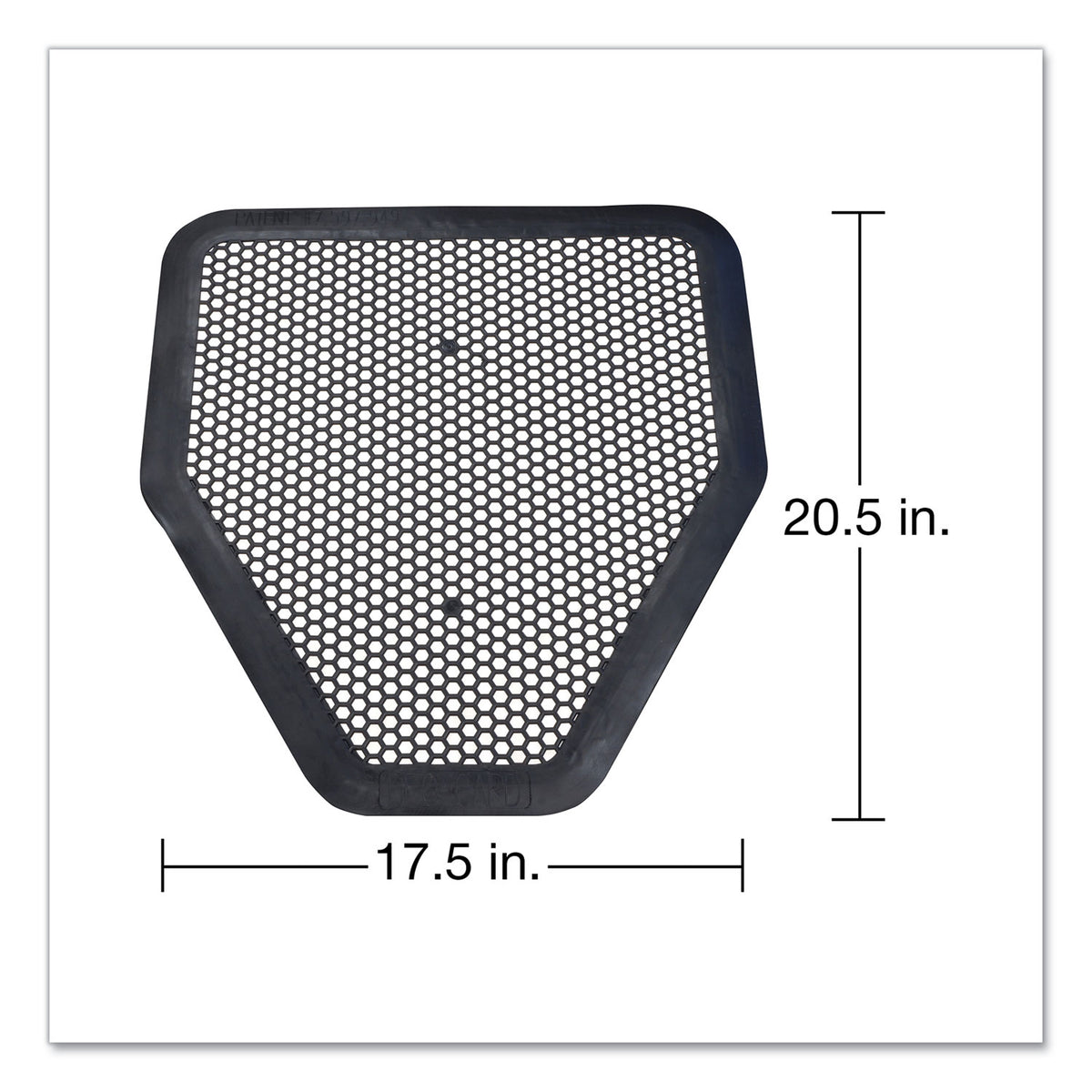 Deo-Gard Disposable Urinal Mat, Charcoal, Mountain Air, 17.5 x 20.5, 6/Carton