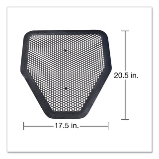 Deo-Gard Disposable Urinal Mat, Charcoal, Mountain Air, 17.5 x 20.5, 6/Carton