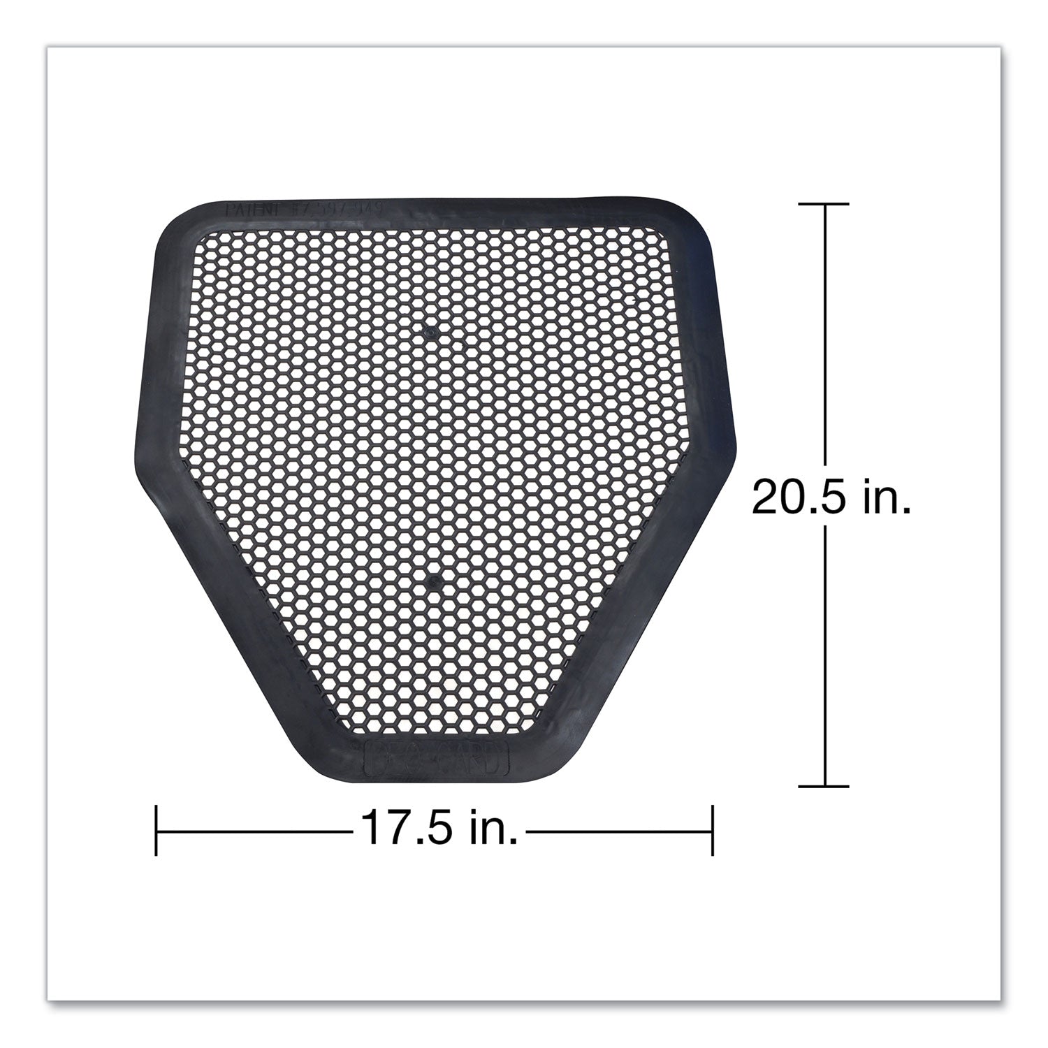 Deo-Gard Disposable Urinal Mat, Charcoal, Mountain Air, 17.5 x 20.5, 6/Carton