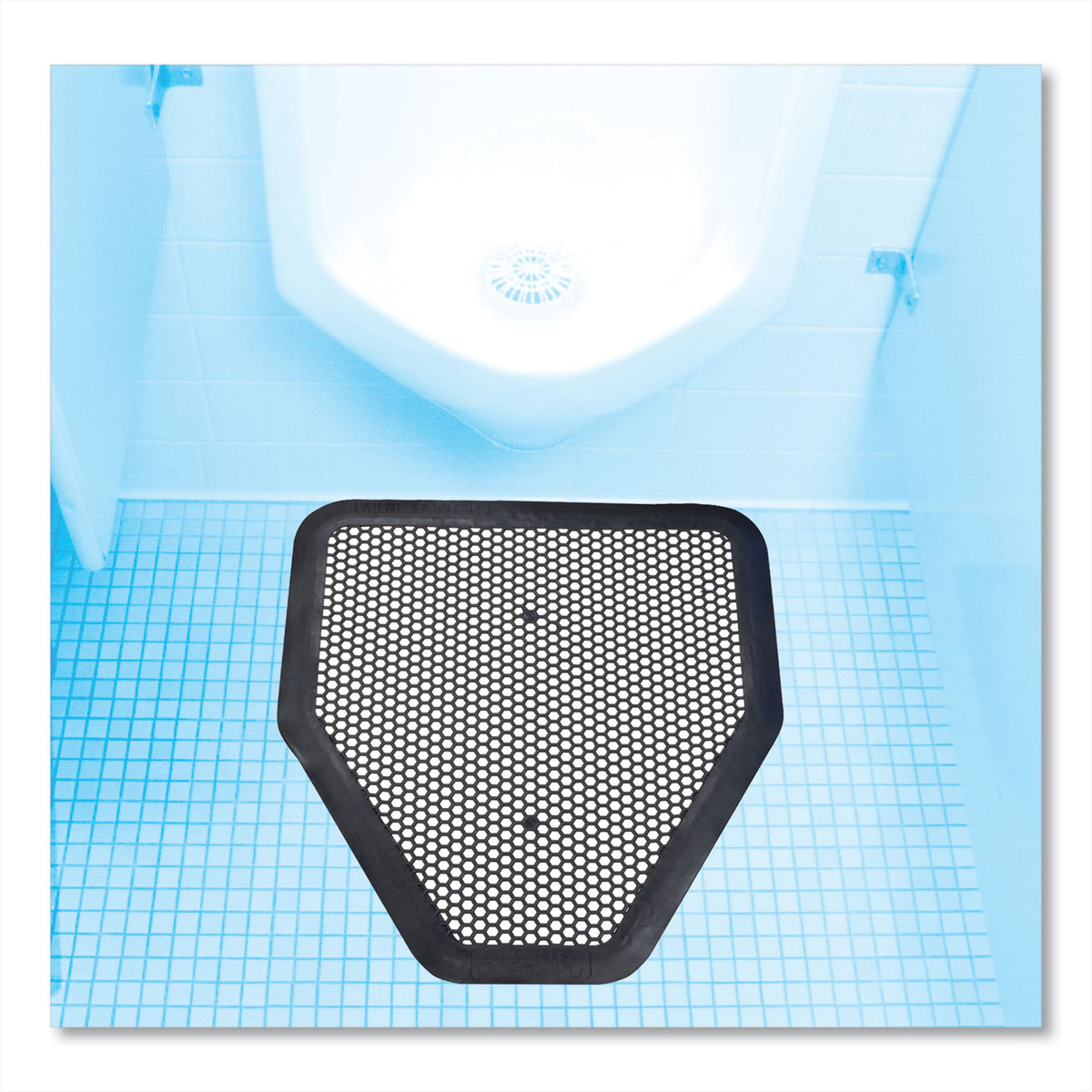 Deo-Gard Disposable Urinal Mat, Charcoal, Mountain Air, 17.5 x 20.5, 6/Carton